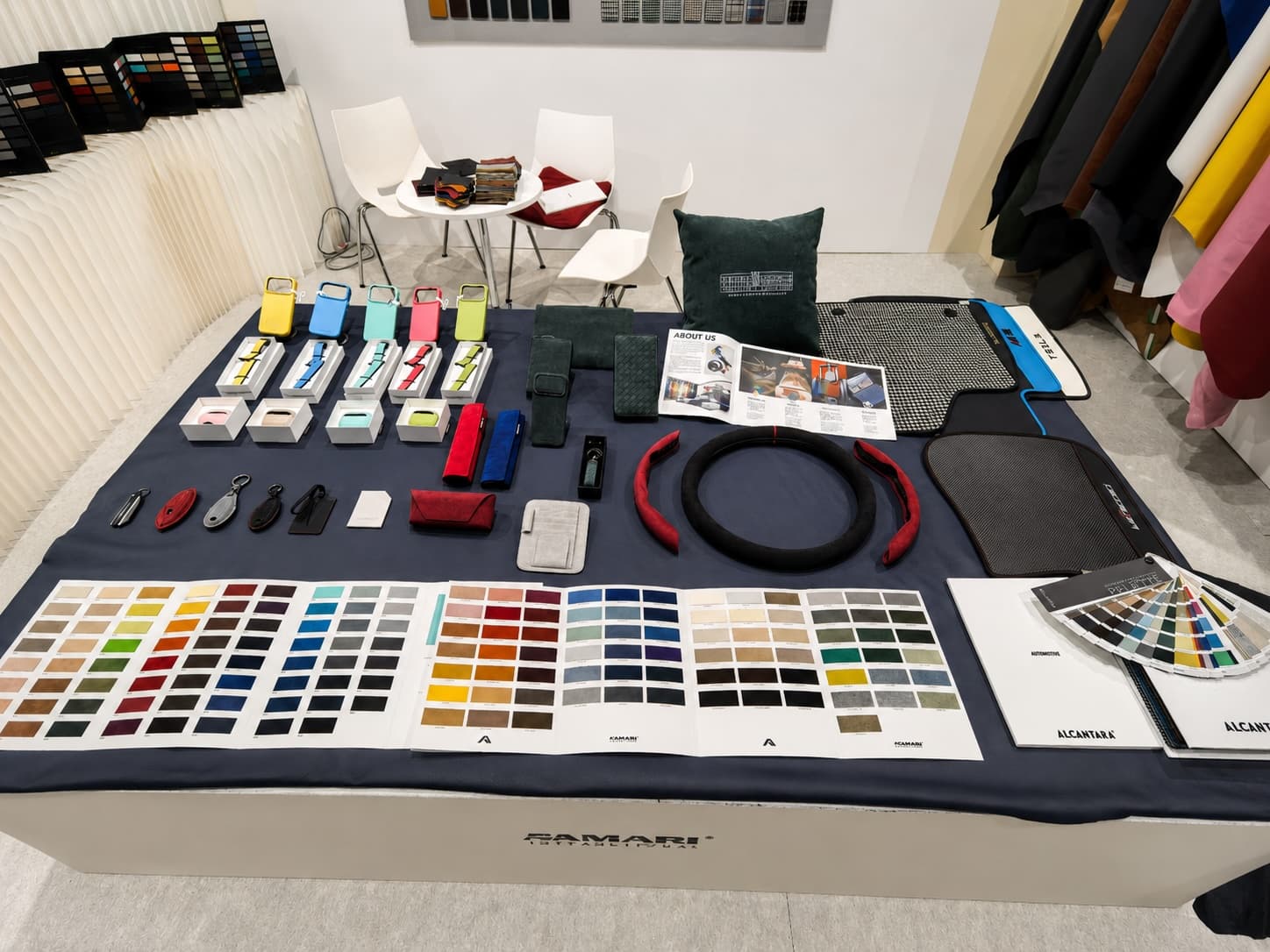 CAMARI's presentation of material colours and finished OEM products at Tokyo Auto Salon